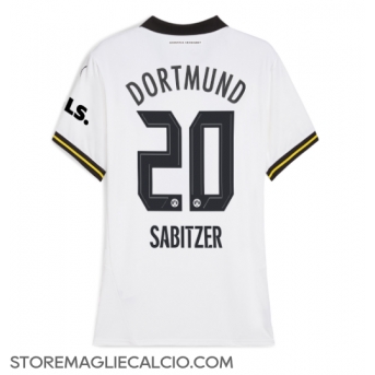 Borussia Dortmund Marcel Sabitzer #20 Maglia Gara Terza Repliche 2024-25 Donna Maniche Corte